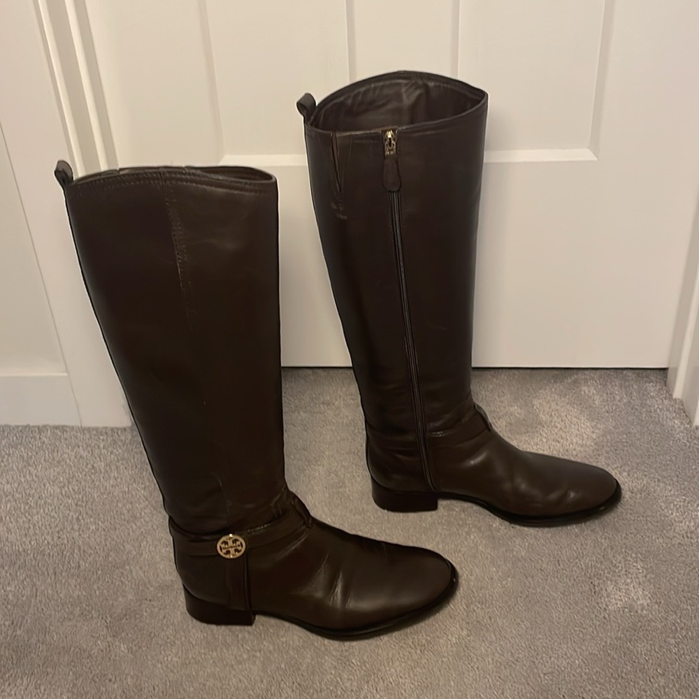 Tory Burch Leather Riding Boots Size 7